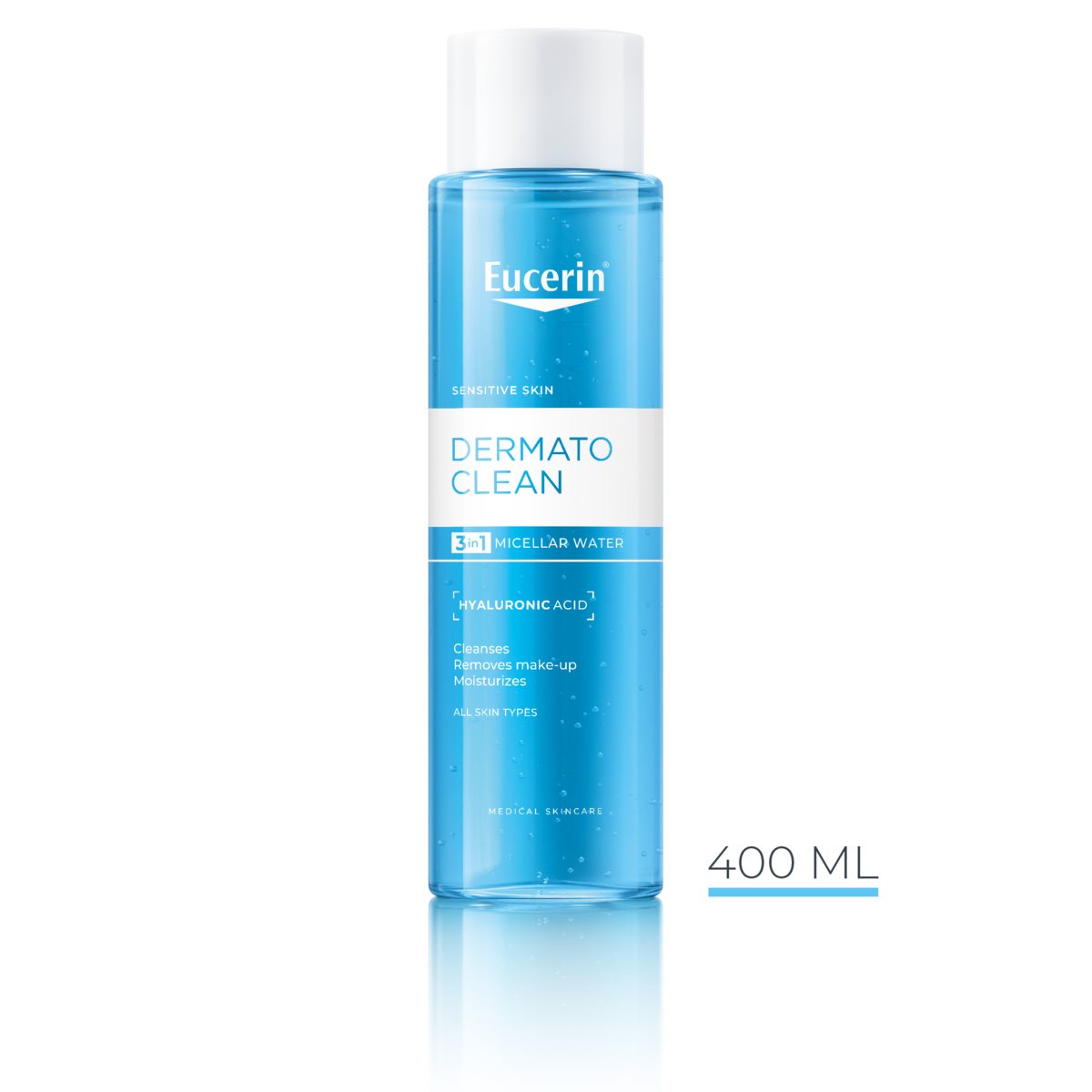 DermatoClean Micellar Water 3 in 1 — Close-up of the product